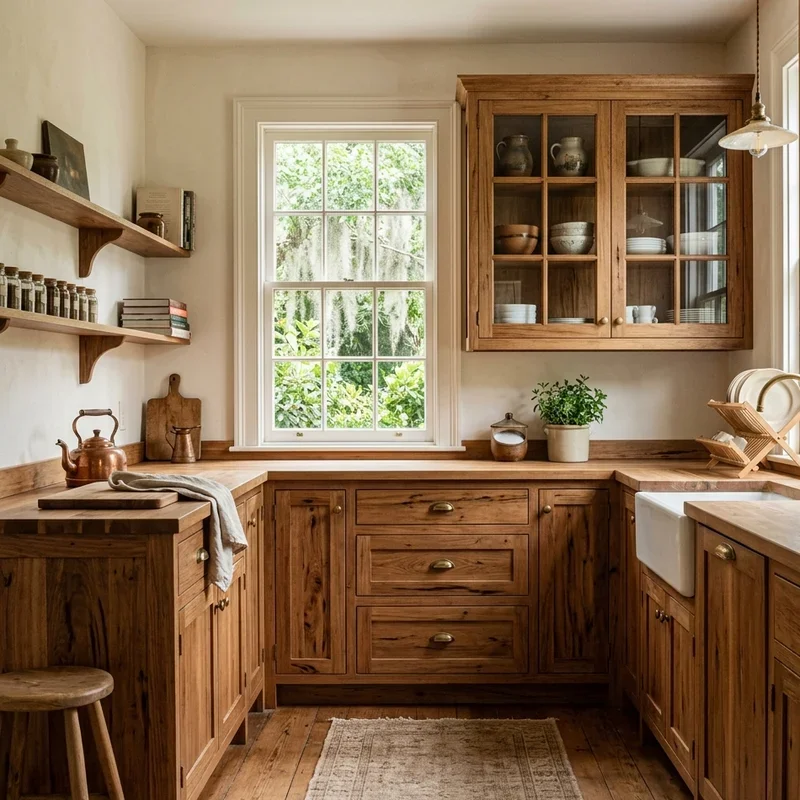 Natural Wood Kitchen Cabinets Ideas