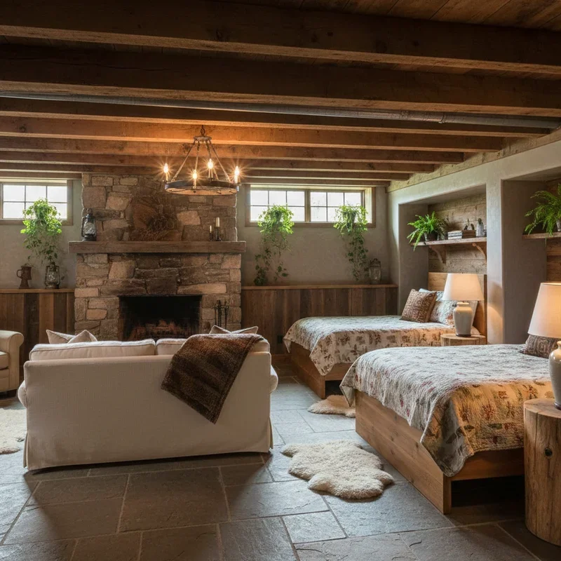 Rustic Basement Ideas