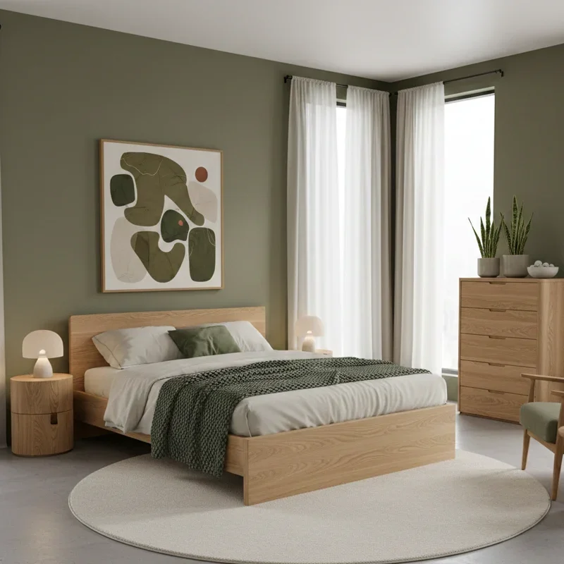 Olive Green Bedroom Ideas