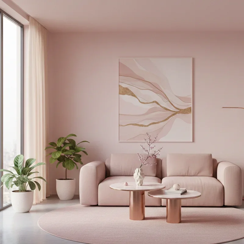 Pink Living Room Ideas