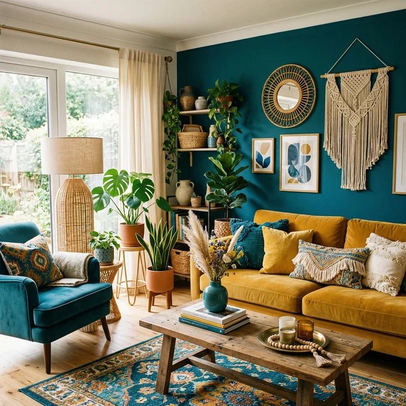 Teal and Yellow Living Room Ideas