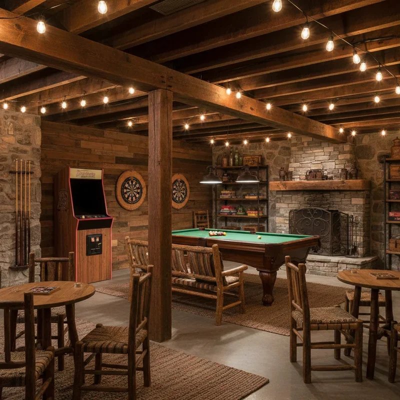 Rustic Basement Ideas