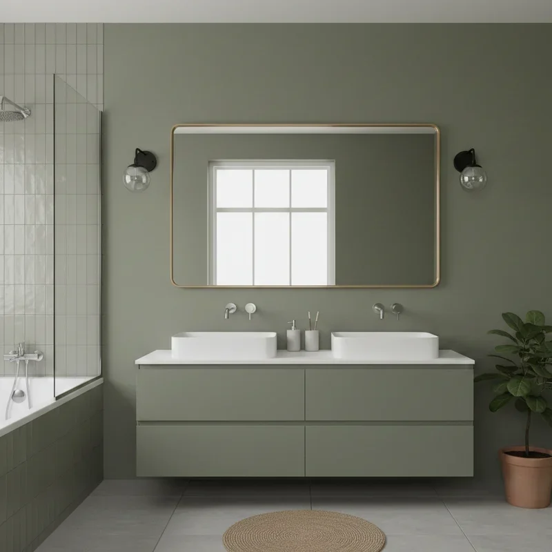 Olive Green Bathroom Ideas
