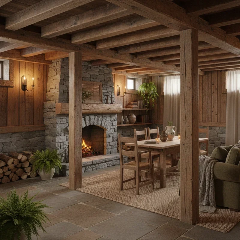 Rustic Basement Ideas