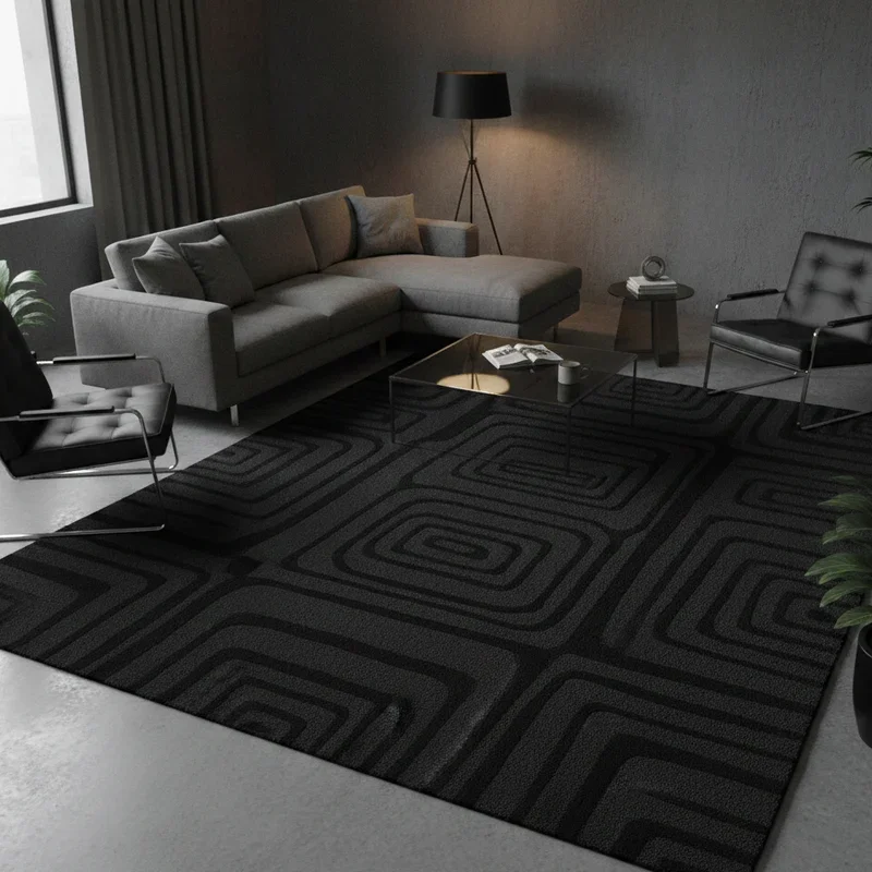 Black Rug Living Room Ideas