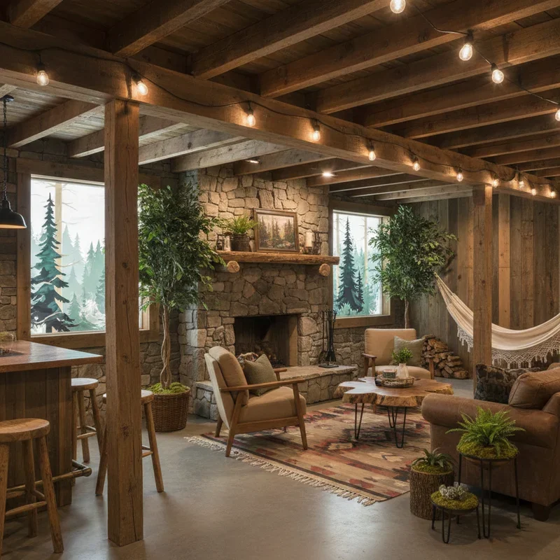 Rustic Basement Ideas