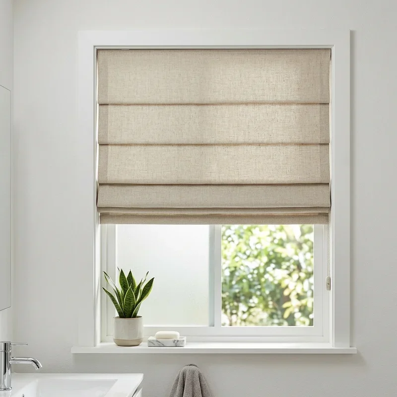 Modern Bathroom Window Curtain Ideas