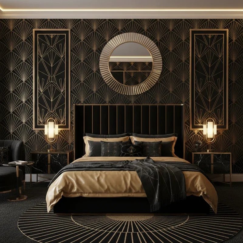 Black and Gold Bedroom Ideas