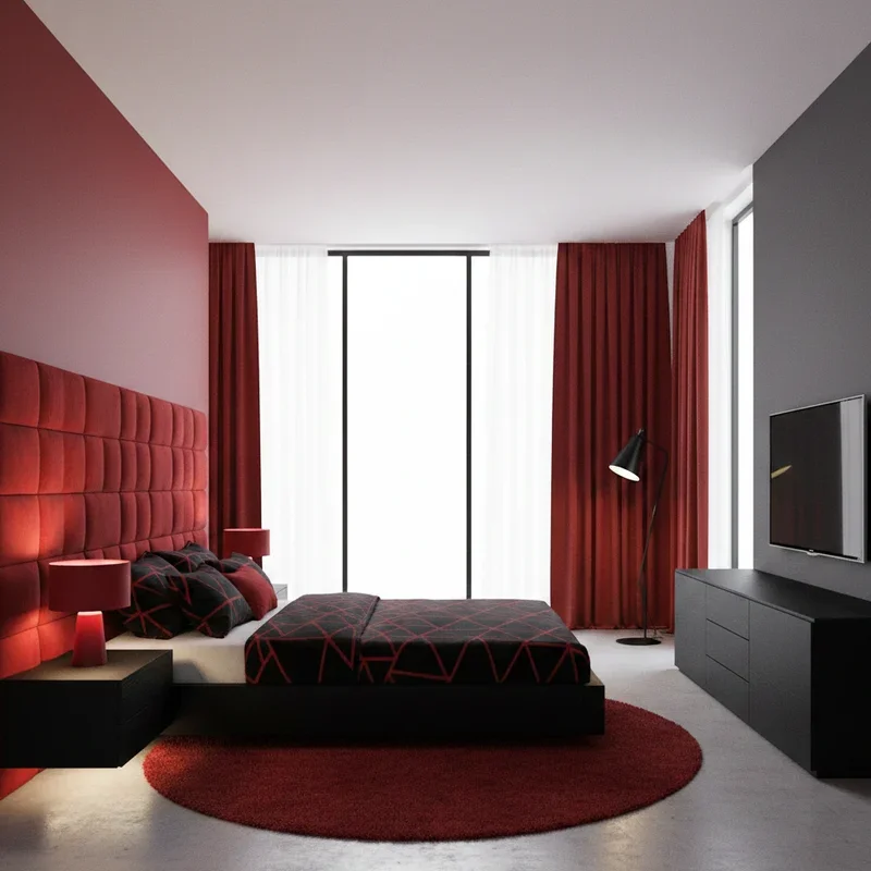 Black and Red Bedroom Ideas