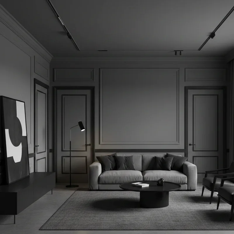 Black and Gray Room Ideas