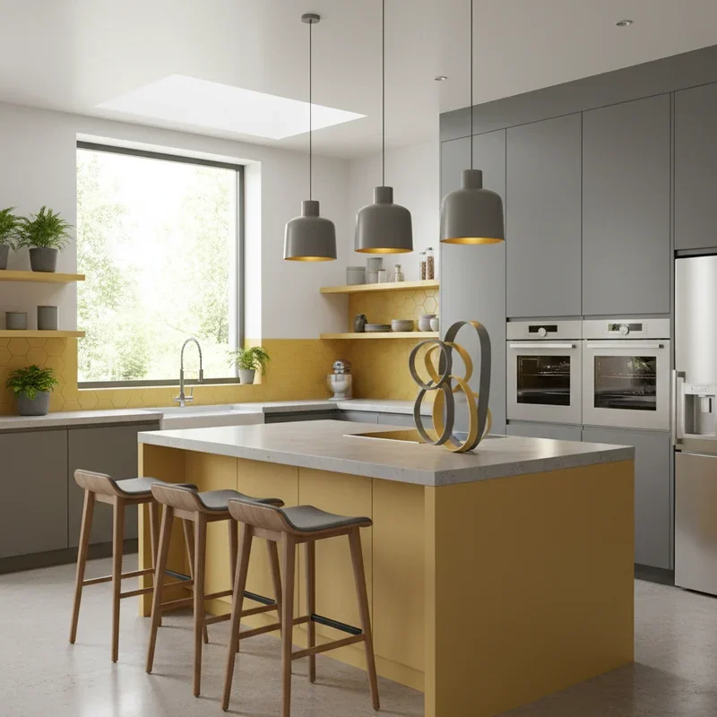 15 Grey and Yellow Kitchen Ideas for a Bright Modern Look