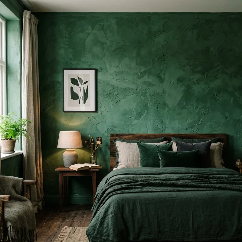 Moody Green Bedroom Ideas