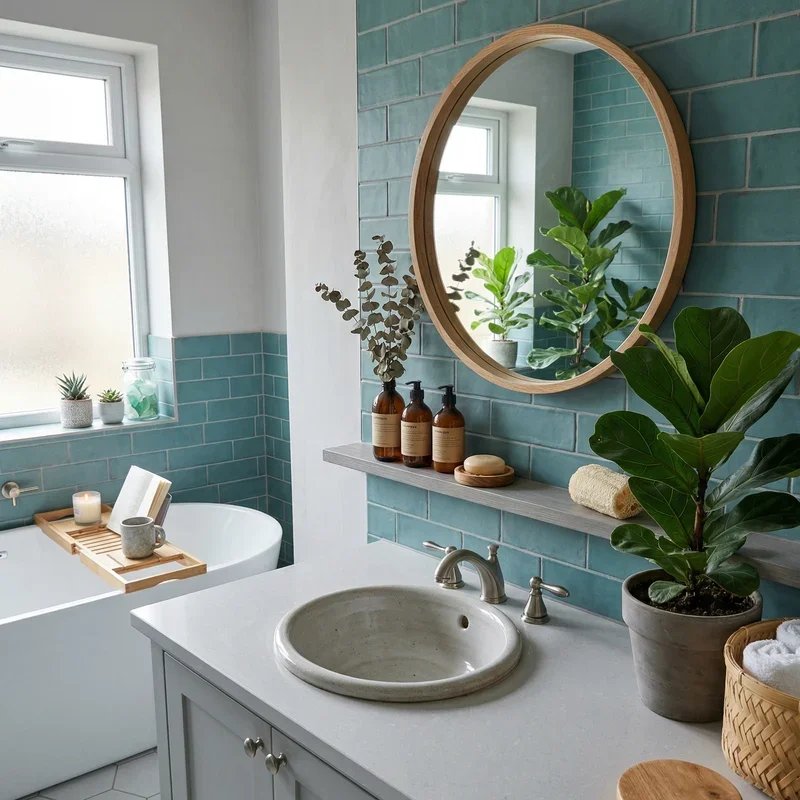 Teal and Grey Bathroom Ideas