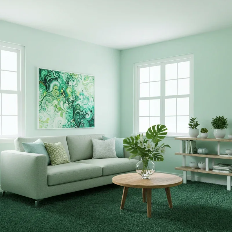 Green Carpet Living Room Ideas