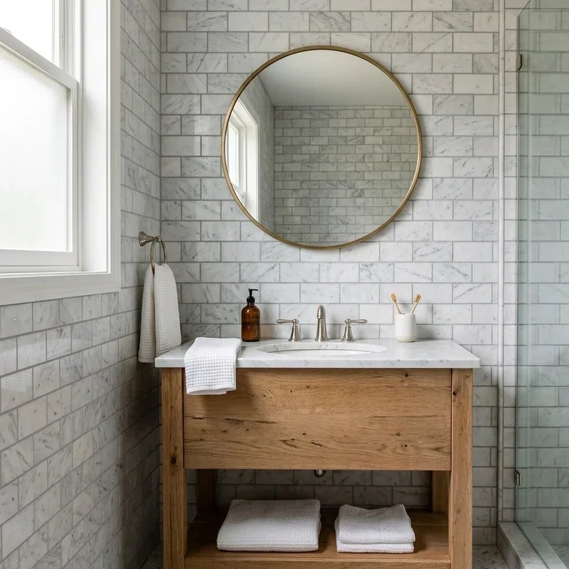 Carrera Marble Bathroom Ideas