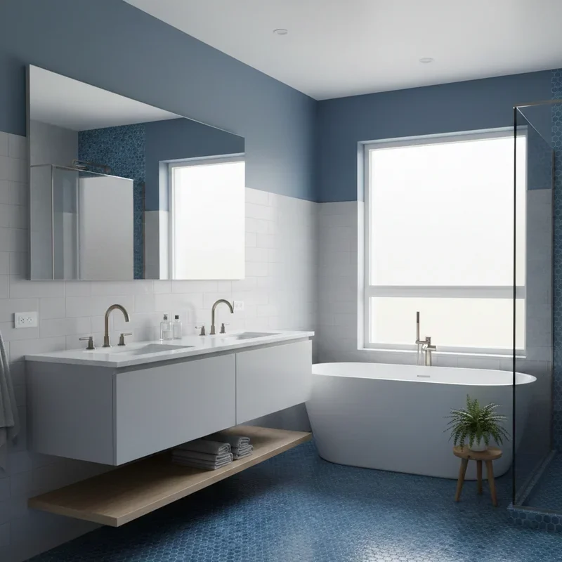 Blue And Grey Bathroom Ideas