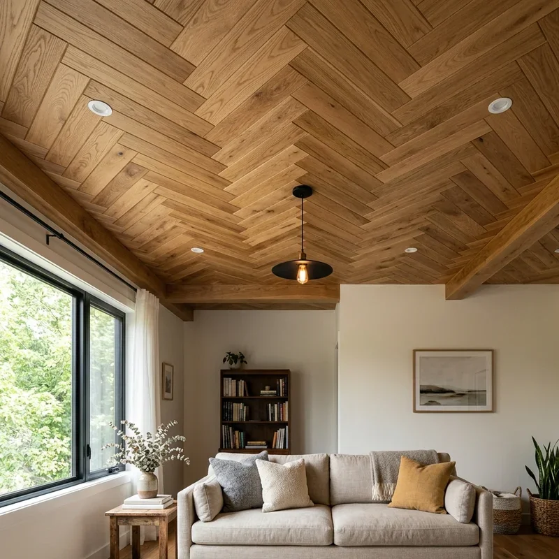 Wood Ceiling Ideas for Living Room