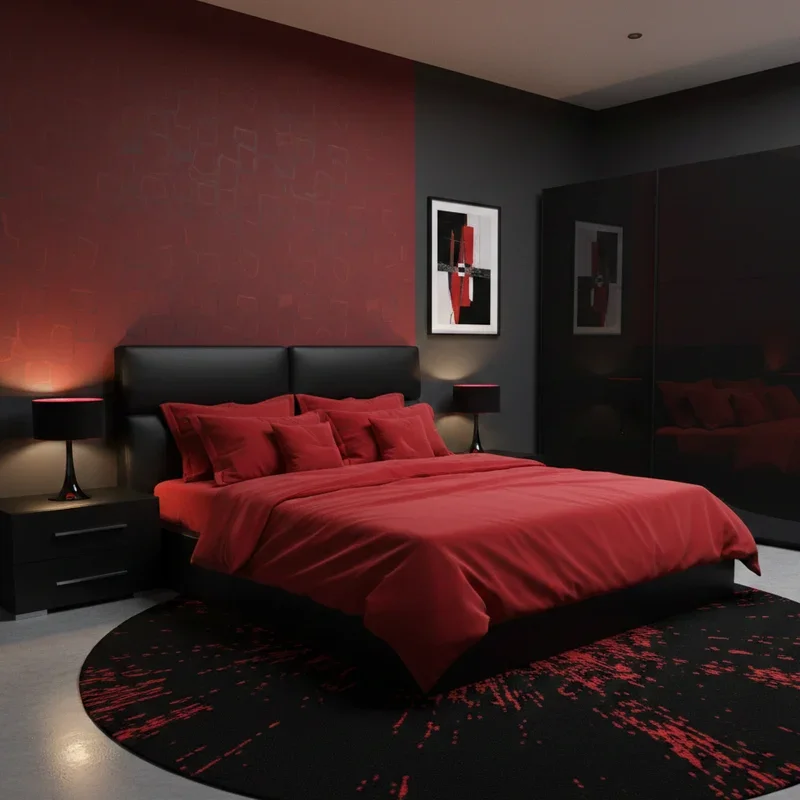 Black and Red Bedroom Ideas