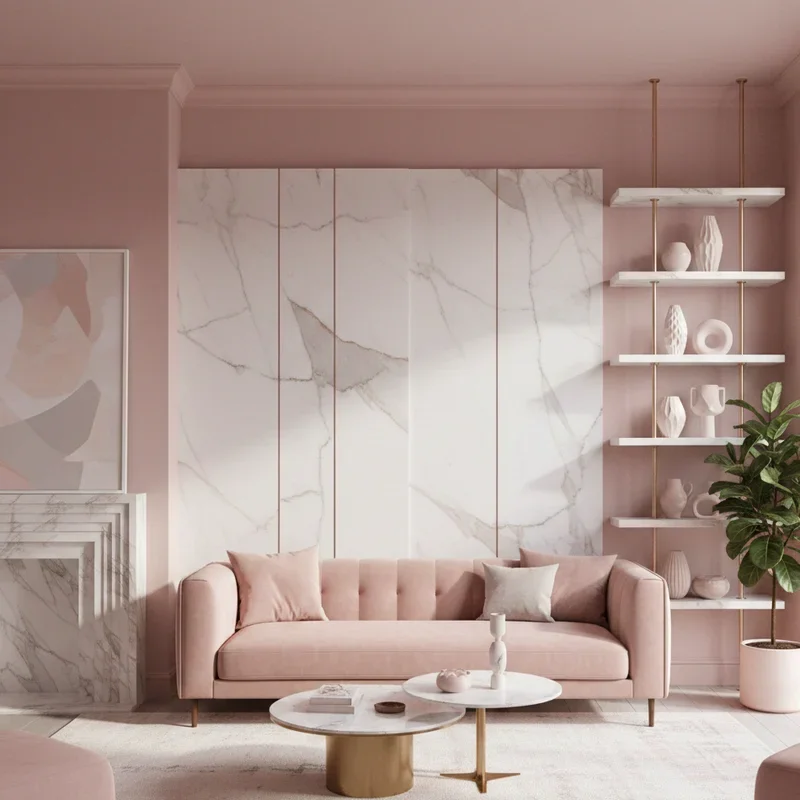 Pink Living Room Ideas