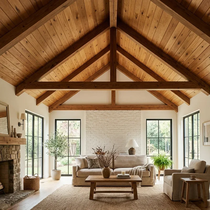 Wood Ceiling Ideas for Living Room