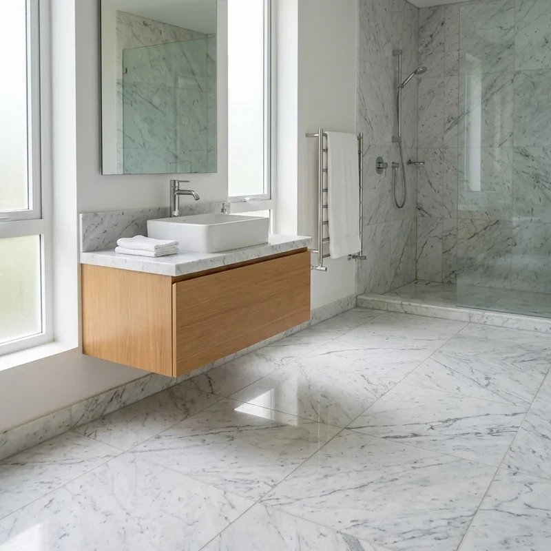 Carrera Marble Bathroom Ideas