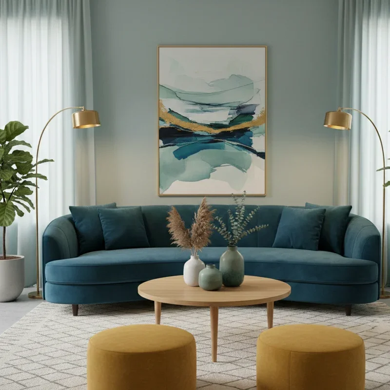 Teal Living Room Ideas