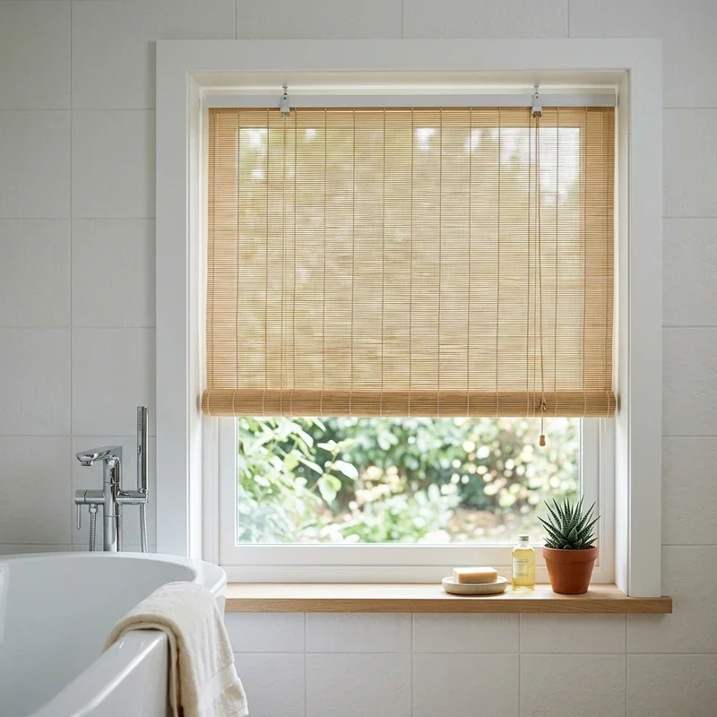 Modern Bathroom Window Curtain Ideas