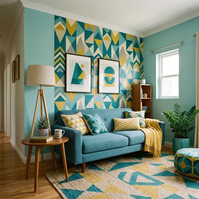 Teal and Yellow Living Room Ideas