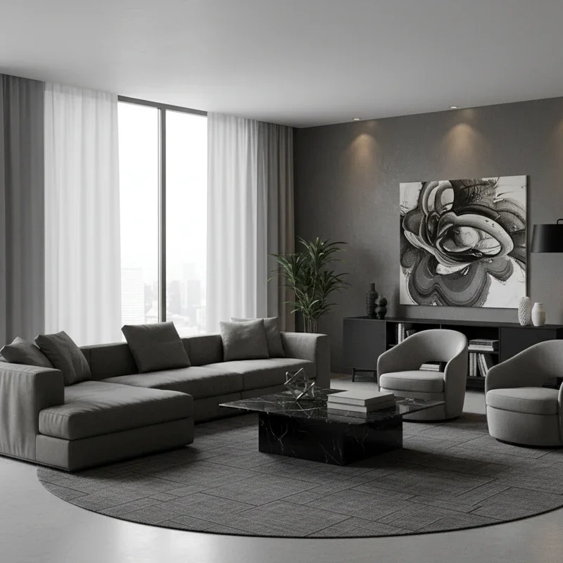 16 Black and Grey Living Room Ideas for Modern Homes