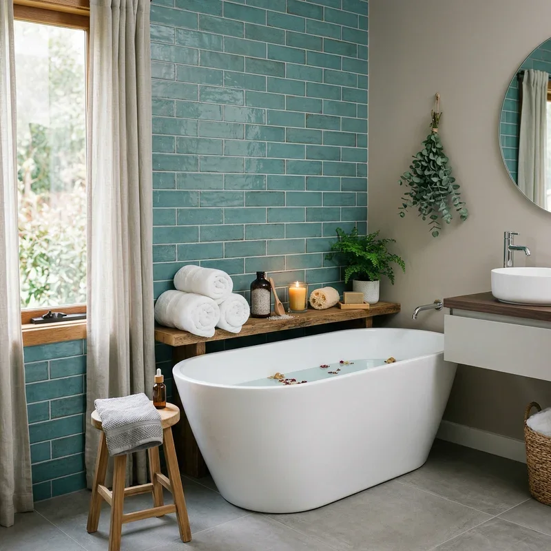Teal and Grey Bathroom Ideas