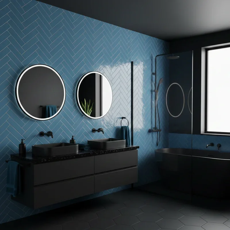 Blue and Black Bathroom Ideas