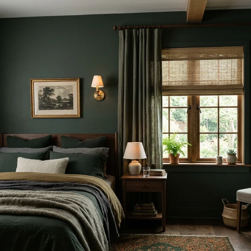 Moody Green Bedroom Ideas