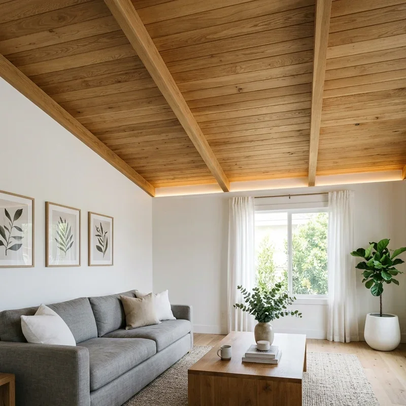 Wood Ceiling Ideas for Living Room