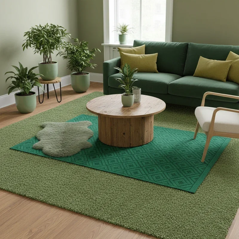 Green Carpet Living Room Ideas