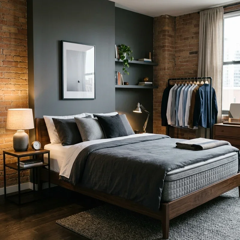 Men's Bachelor Bedroom Ideas