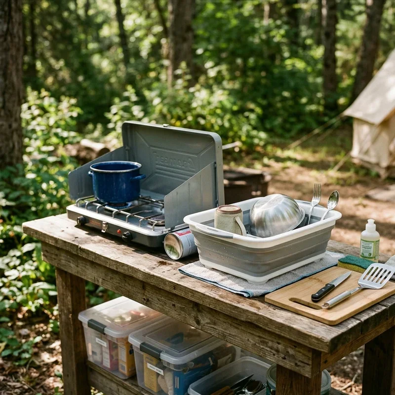 DIY Camping Kitchen Ideas