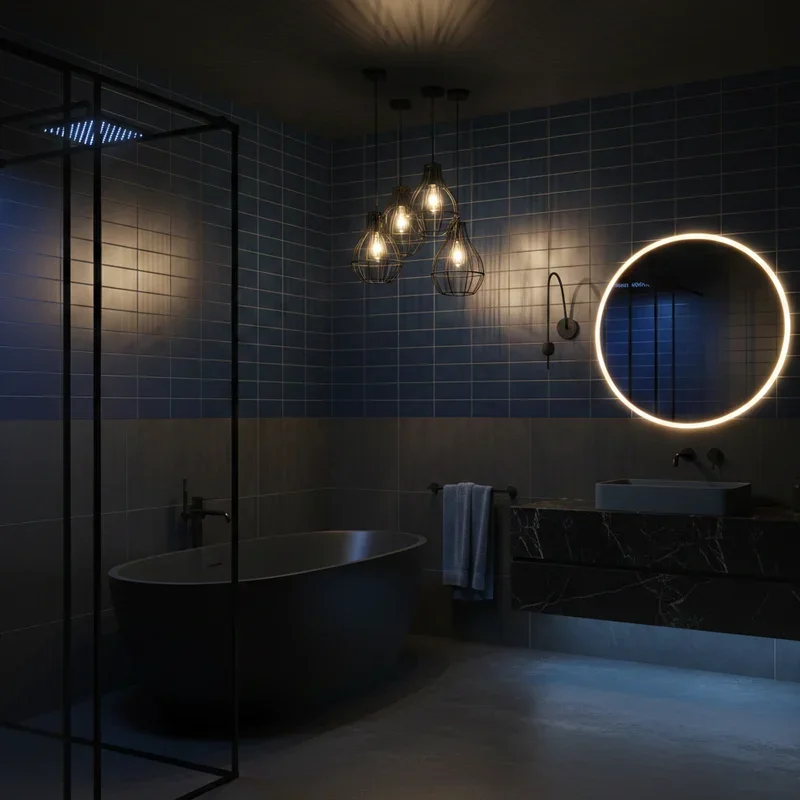 Blue and Black Bathroom Ideas