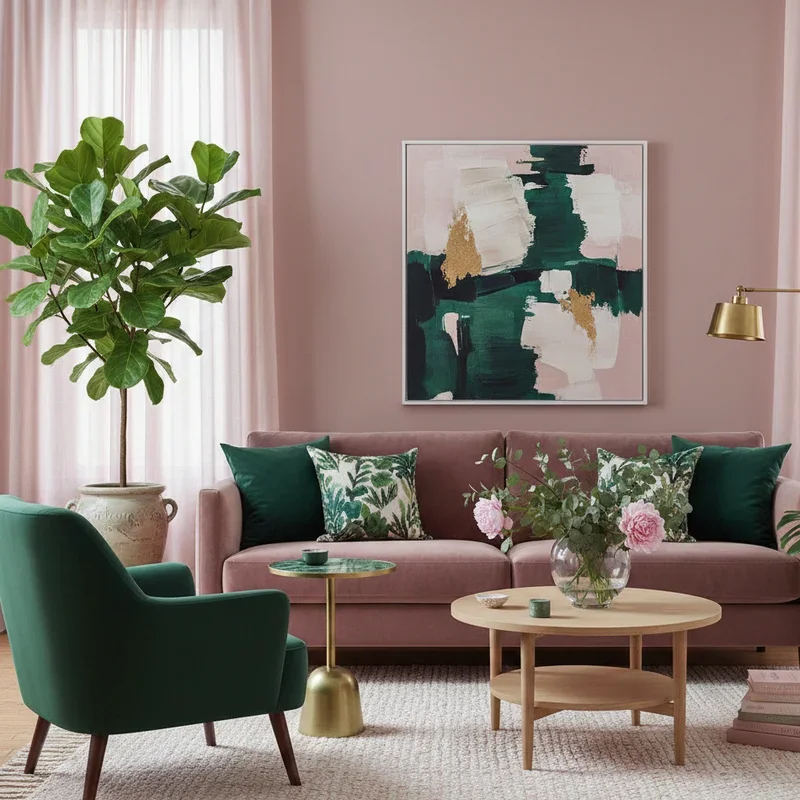 Pink Living Room Ideas