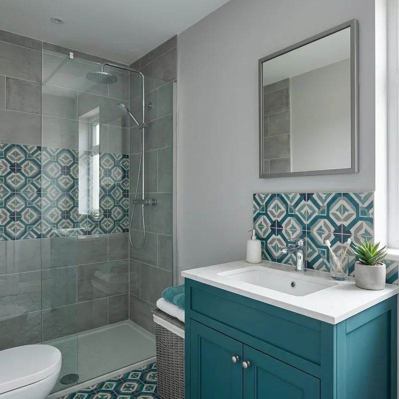 Teal and Grey Bathroom Ideas