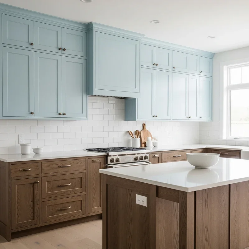 16 Blue and Brown Kitchen Ideas for a Warm Look