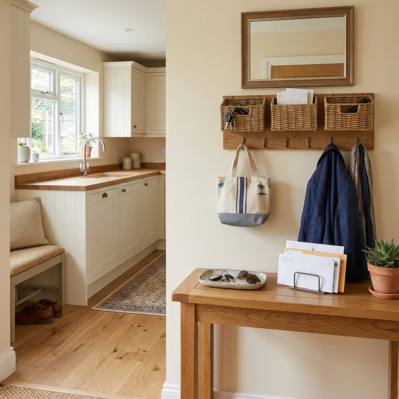16 Kitchen Drop Zone Ideas for Organized Entryways