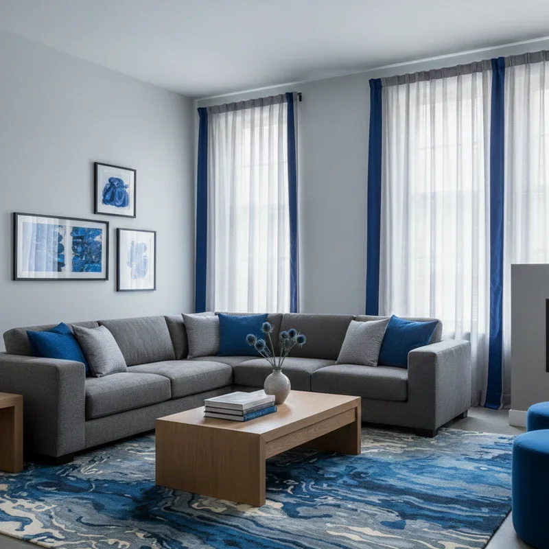 Blue and Grey Living Room Ideas