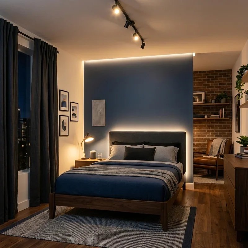 Men's Bachelor Bedroom Ideas