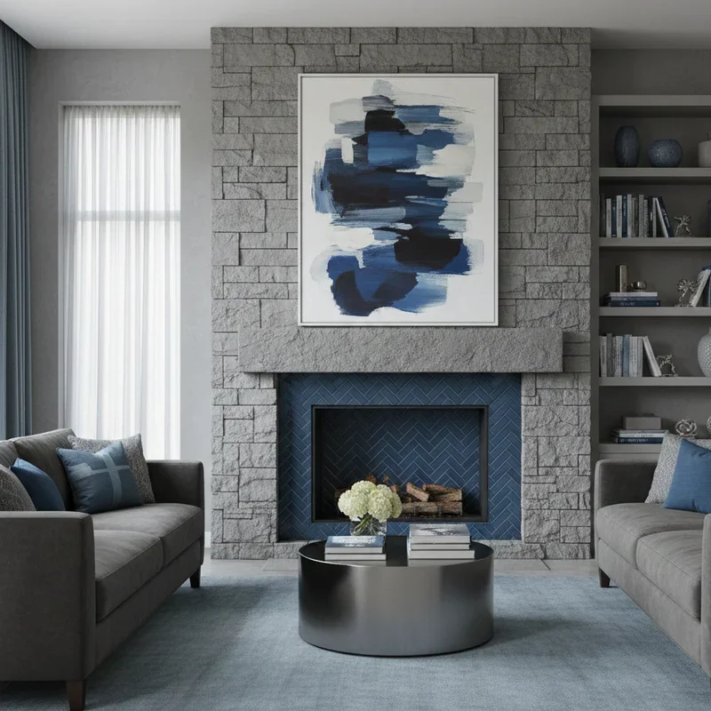 Blue and Grey Living Room Ideas
