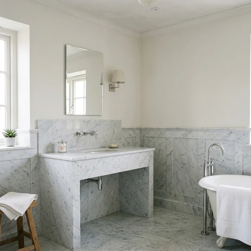 Carrera Marble Bathroom Ideas