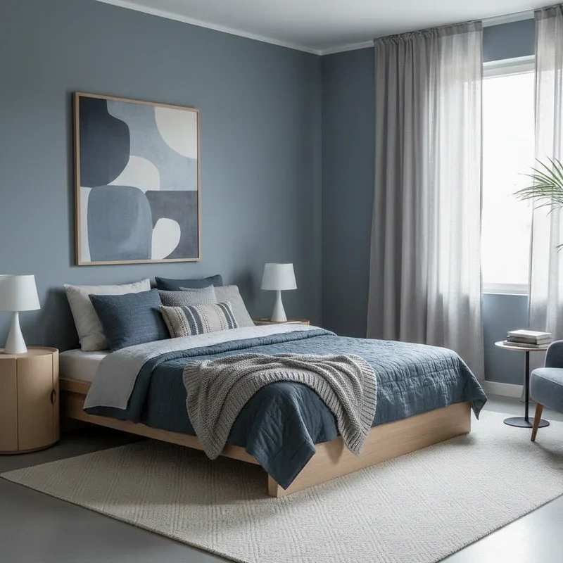 Blue Grey Bedroom Ideas