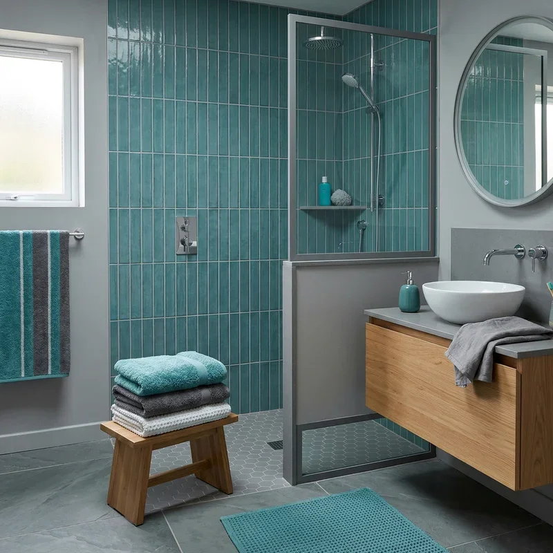 Teal and Grey Bathroom Ideas