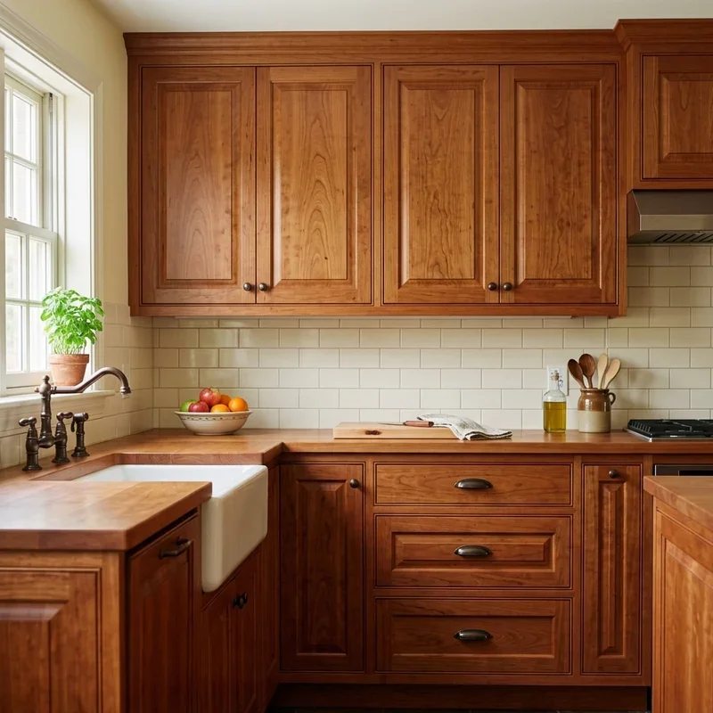 Natural Wood Kitchen Cabinets Ideas