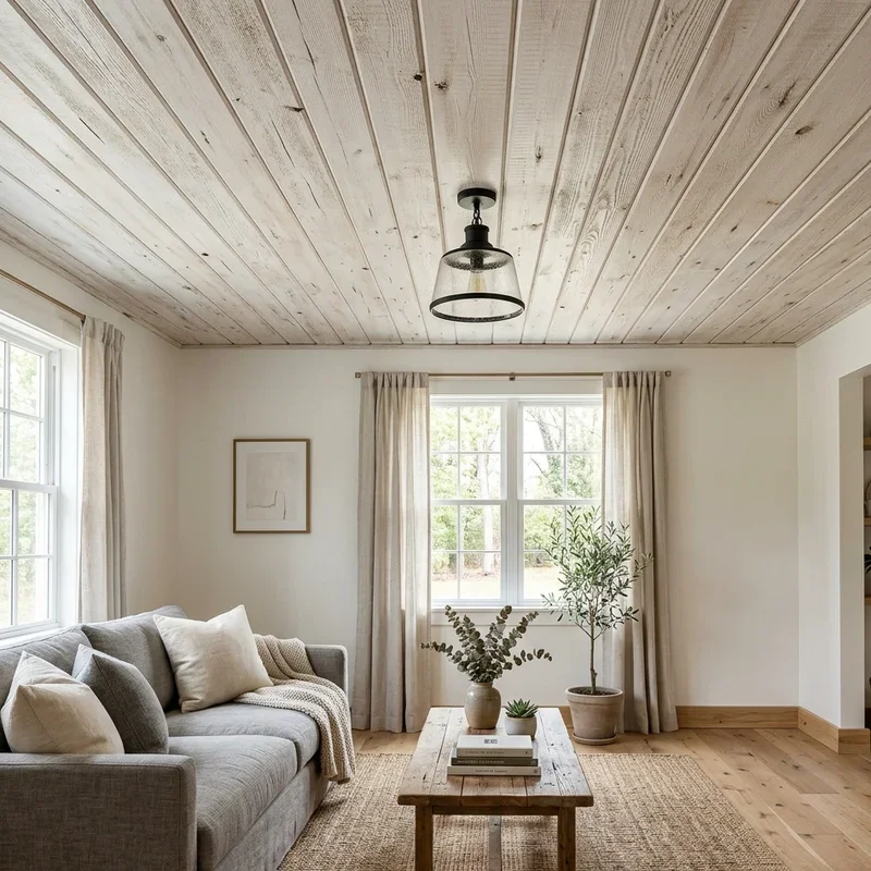 Wood Ceiling Ideas for Living Room