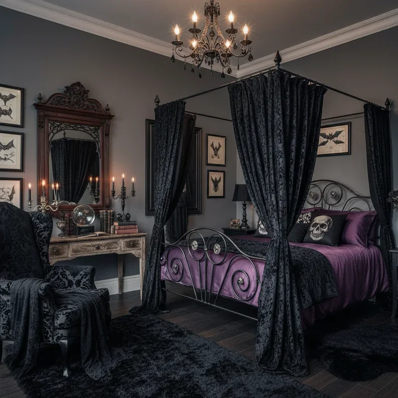 16 Goth Bedroom Ideas to Embrace Moody Elegance